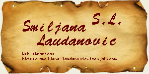 Smiljana Laudanović vizit kartica